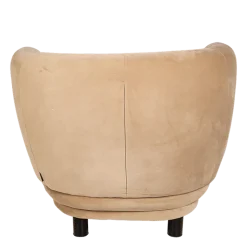 Fauteuil Elton velours taupe avec réhausse 78 x 90 cm H 80 cm