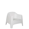 Fauteuil Lalisse blanc 84 x 122 cm H 89 cm