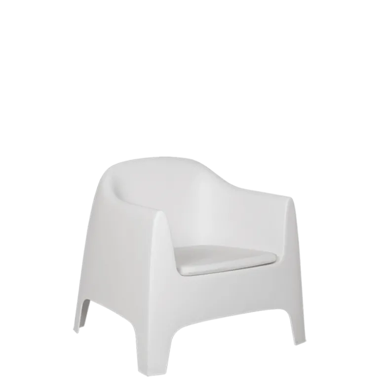 Fauteuil Lalisse blanc 84 x 122 cm H 89 cm