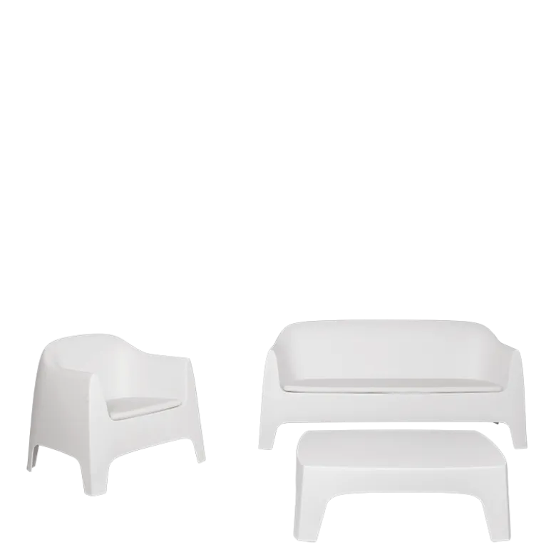 Fauteuil Lalisse blanc 84 x 122 cm H 89 cm