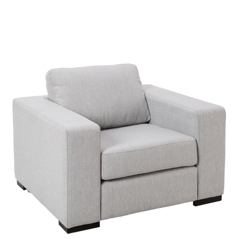 Fauteuil Loft gris 98 x 80 cm H 73 cm