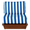Fauteuil Lounge Beach Club Blue 76 x 76 cm H 70 cm