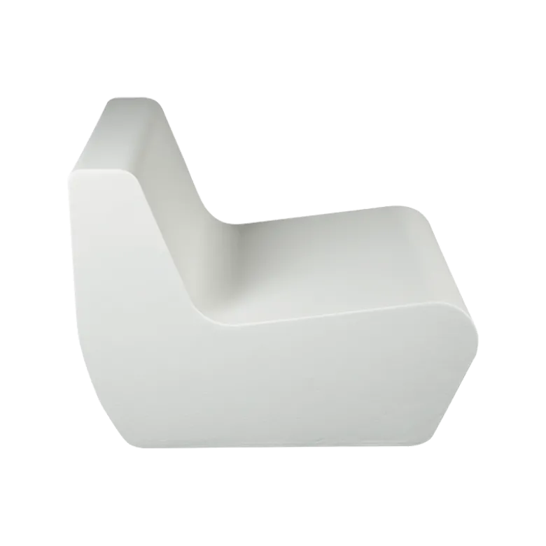 Fauteuil Lounge Pool blanc 76 x 90 cm H 68 cm