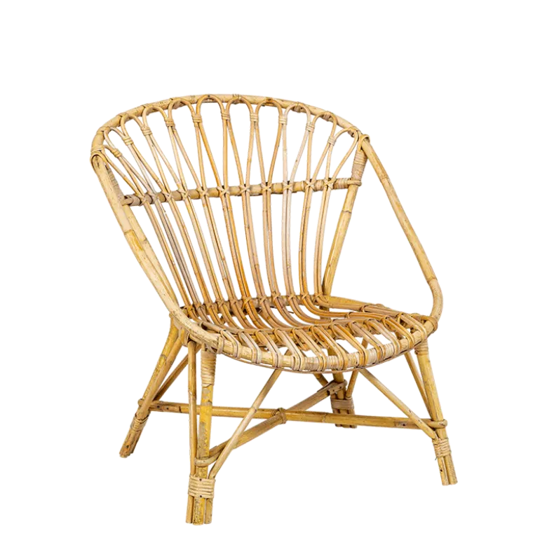 Fauteuil rotin vintage