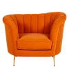 Fauteuil Soho velours 85 x 110 cm H 85 cm