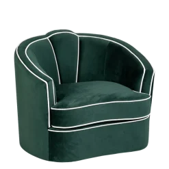 Fauteuil Valescure velours 93 x 94 cm H 81 cm