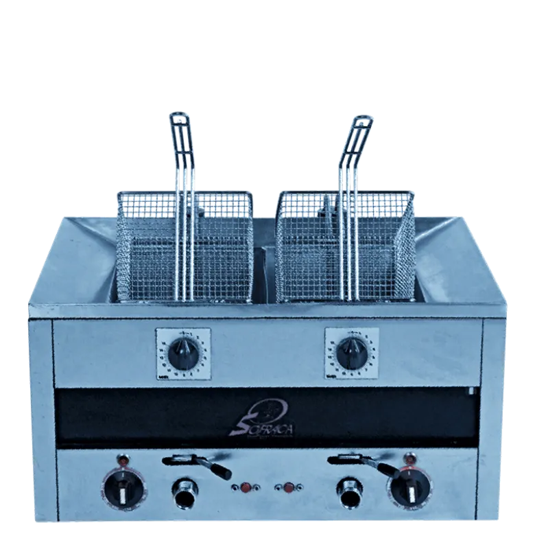 Friteuse double électrique 220 V 14 L
