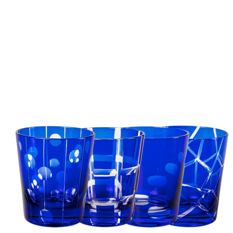 Gobelet Mélodie bleu Ø 8 cm H 9 cm 24 cl