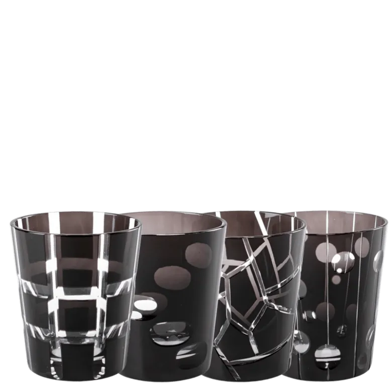 Gobelet Mélodie noir Ø 8 cm H 9 cm 24 cl