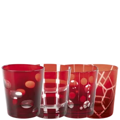 Gobelet Mélodie rouge Ø 8 cm H 9 cm 24 cl