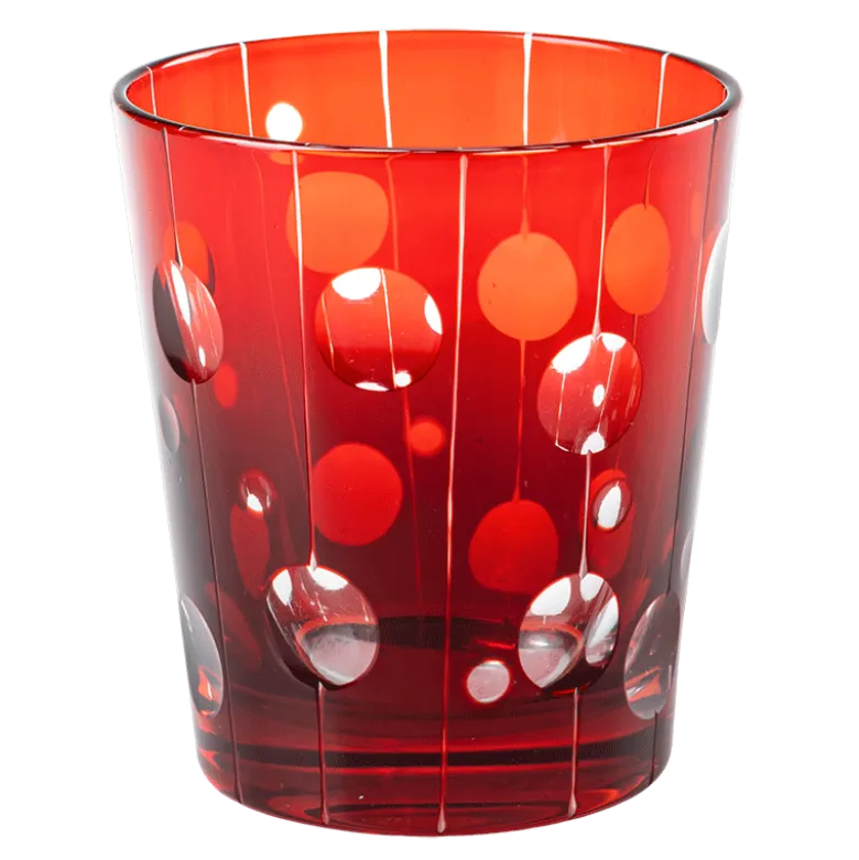 Gobelet Mélodie rouge Ø 8 cm H 9 cm 24 cl