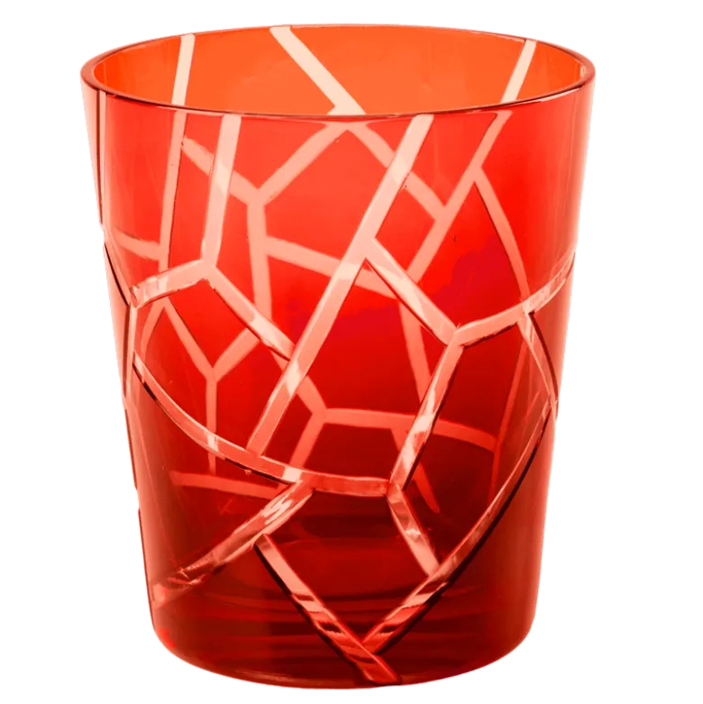 Gobelet Mélodie rouge Ø 8 cm H 9 cm 24 cl