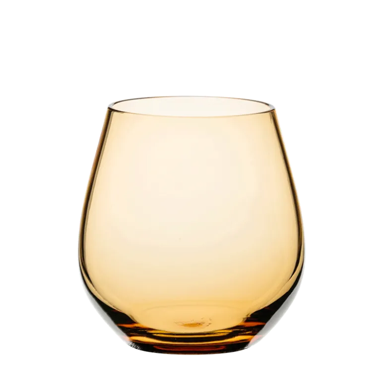 Gobelet Moon ambre Ø 6,5 cm H 9 cm 32 cl