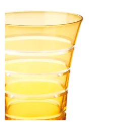 Gobelet pivoine ambre Ø 8,5 cm H 11 cm 28 cl
