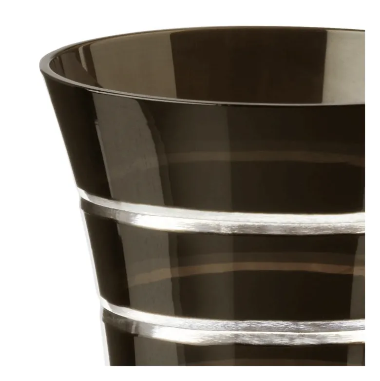 Gobelet pivoine noir Ø 8,5 cm H 11 cm 28 cl