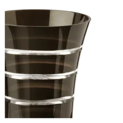Gobelet pivoine noir Ø 8,5 cm H 11 cm 28 cl