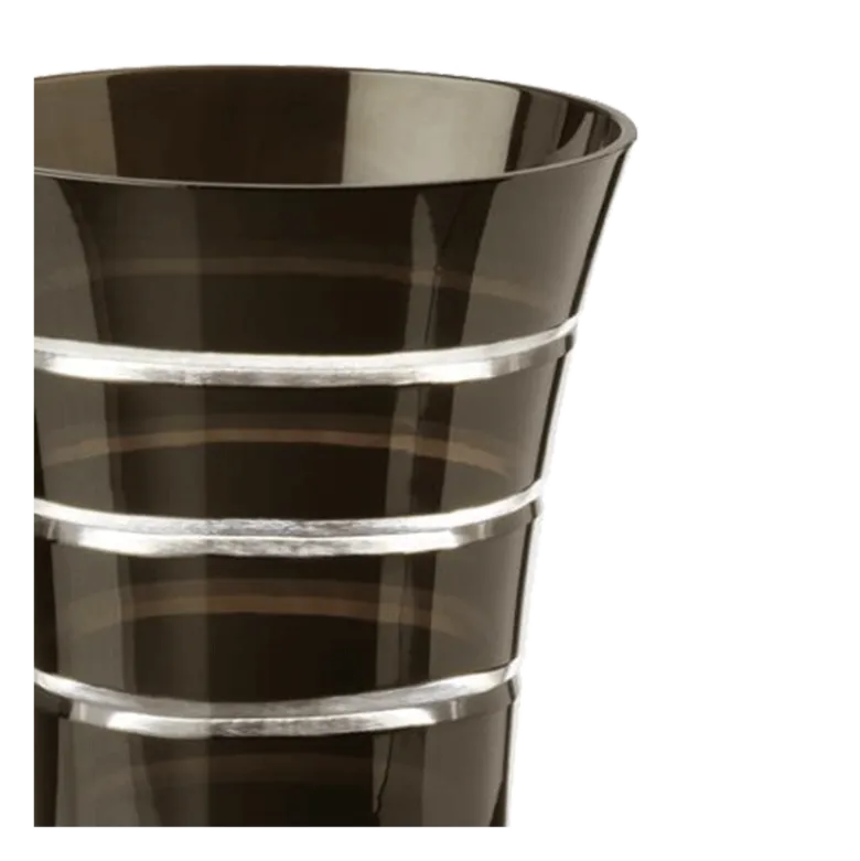 Gobelet pivoine noir Ø 8,5 cm H 11 cm 28 cl