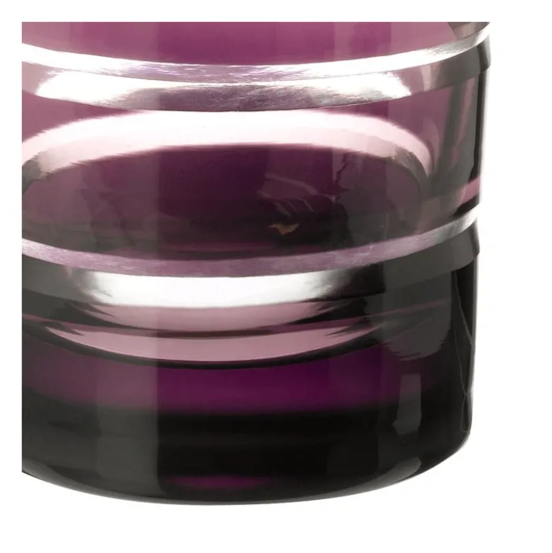 Gobelet pivoine prune Ø 8,5 cm H 11 cm 28 cl