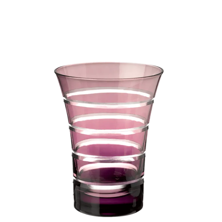 Gobelet pivoine prune Ø 8,5 cm H 11 cm 28 cl
