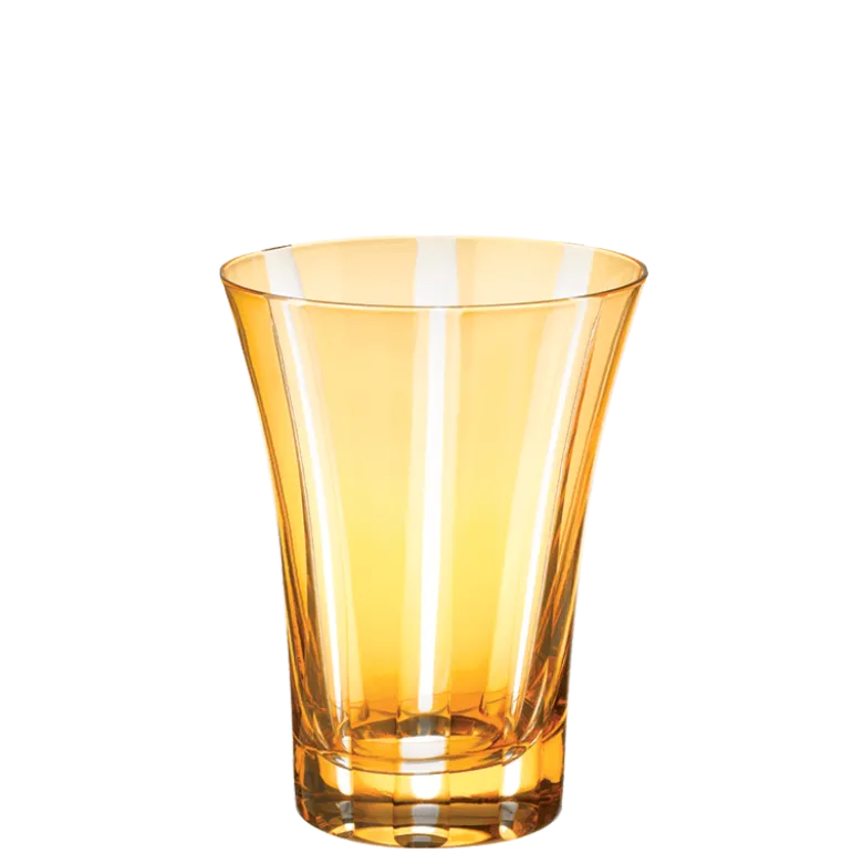 Gobelet tulipe ambre Ø 8,5 cm H 11 cm 28 cl