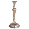 Grand bougeoir vintage argentéH 18-25 cm