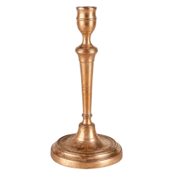 Grand bougeoir Vintage doré H 18-25 cm