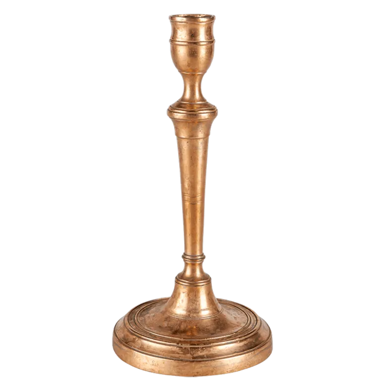 Grand bougeoir Vintage doré H 18-25 cm