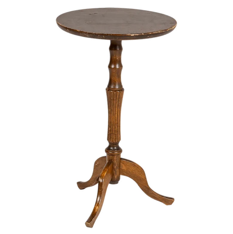 Guéridon vintage Ø 30-35 cm H 60-70 cm