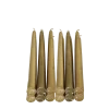 Lot de 12 bougies Classiques Or 30 cm