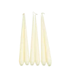 Lot de 6 bougies effilées beiges H 32 cm