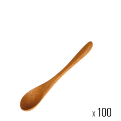 Lot de 100 cuillères Bambou 9 cm