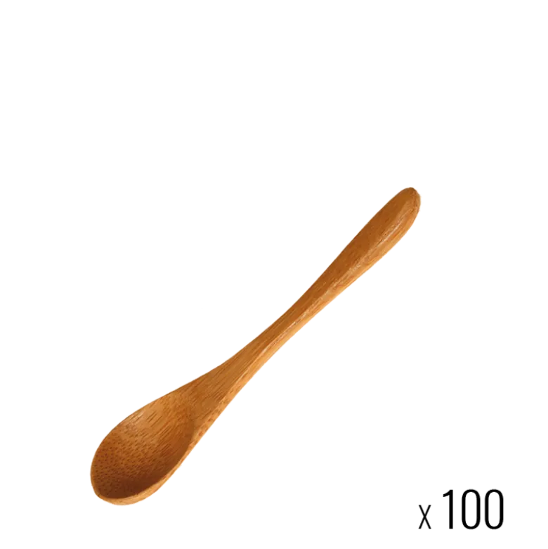 Lot de 100 cuillères Bambou 9 cm