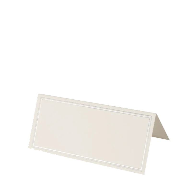 Lot de 10 marque-place Prestige argent