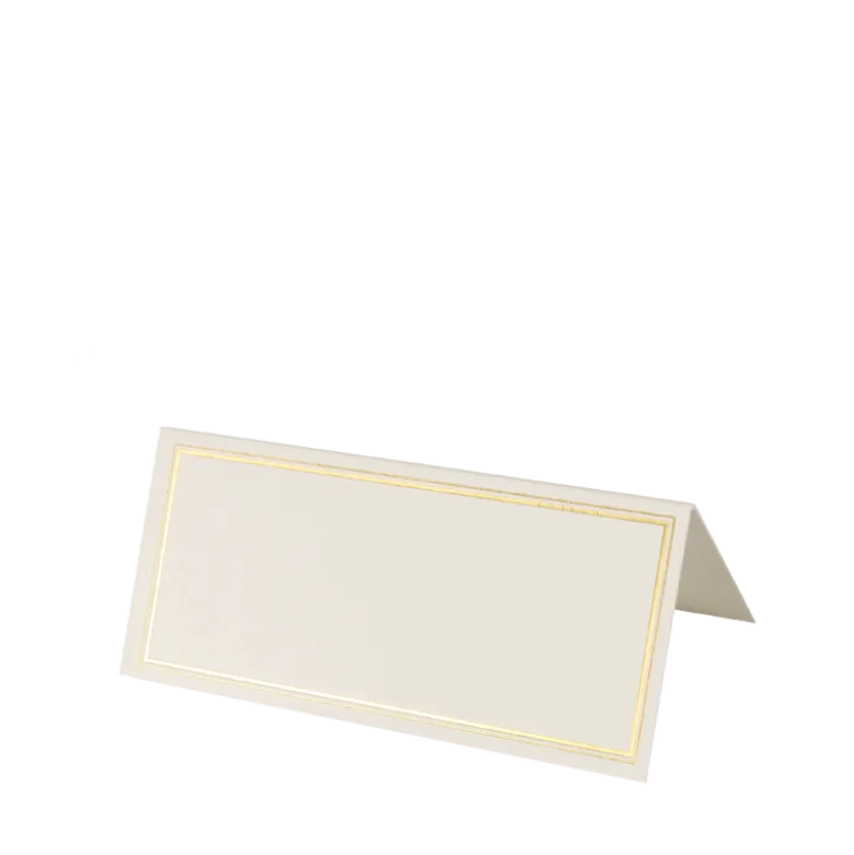 Lot de 10 marque-place Prestige or