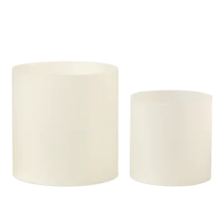 Lot de 3 réhausses cylindre givrées