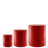 Lot de 3 réhausses cylindre Strass rouge