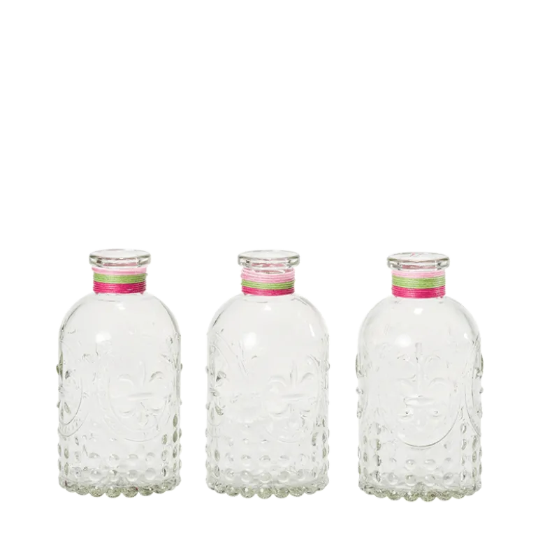 Lot de 3 vases Armoiries H 12 cm