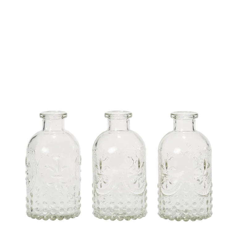 Lot de 3 vases Armoiries H 12 cm