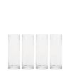 Lot de 6 vases cylindriques en verre Ø 9 cm H 25 cm