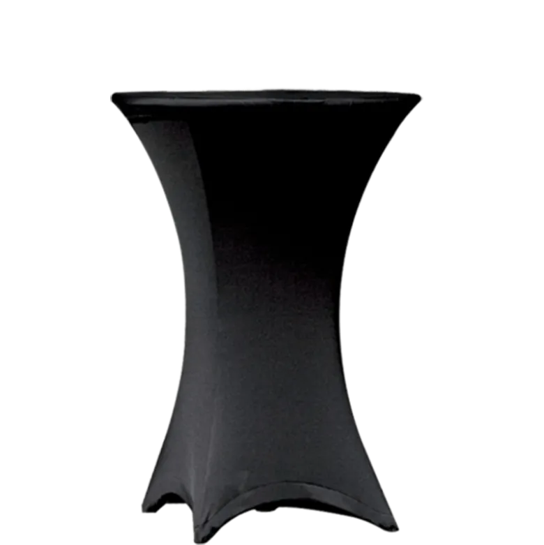 Mange-debout acier rond houssé noir Ø 60 cm H 110 cm