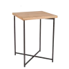 Mange-debout croisé acier plateau bois 65 x 65 cm H 90 cm