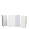Mange-debout Cube Blanc & gris - ensemble de 4- 96h