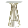 Mange-debout Filo Or plateau blanc Ø 65 cm H 104 cm