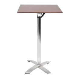 Mange-debout plateau bois 80 x 80 cm H 111 cm