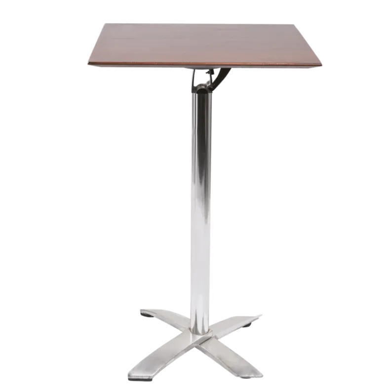 Mange-debout plateau bois 80 x 80 cm H 111 cm