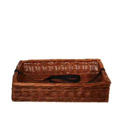 Manne osier avec sangles 40 x 60 cm H 13 cm