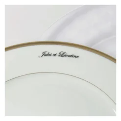 Marquage sur assiette - bleu