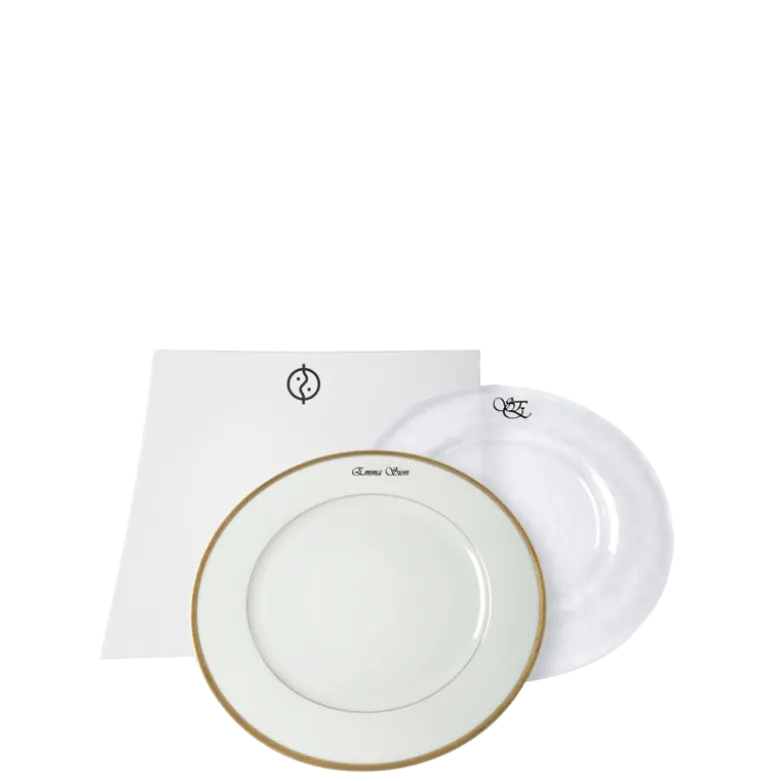 Marquage sur assiette - noir