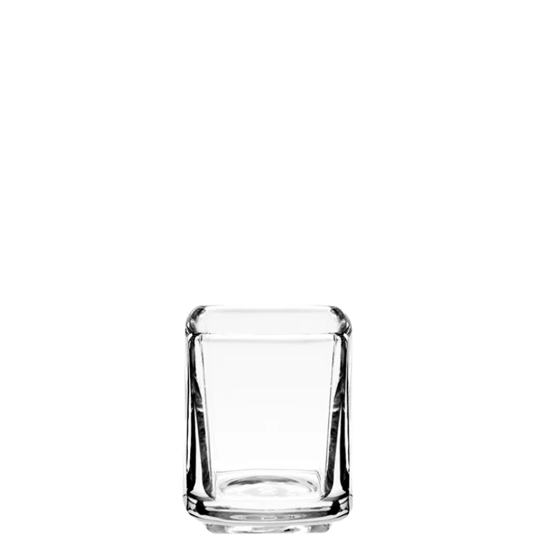 Mini cube en verre 4 x 4 cm H 5 cm 4 cl