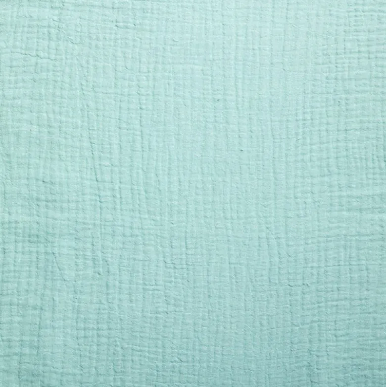 ML Gaze coton turquoise larg 130 cm